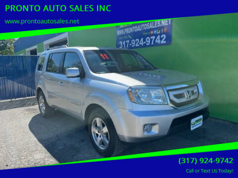 2011 Honda Pilot for sale at PRONTO AUTO SALES INC in Indianapolis IN