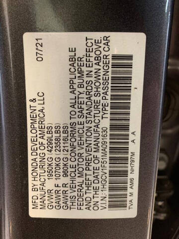 2021 Honda Accord EX-L