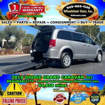 2019 Dodge Grand Caravan for sale at Wheelchair Vans Inc in Laguna Hills CA