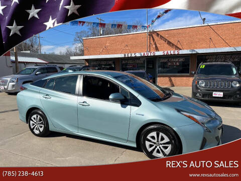 2018 Toyota Prius for sale at Rex's Auto Sales in Junction City KS