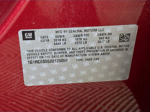 2018 Chevrolet Volt LT