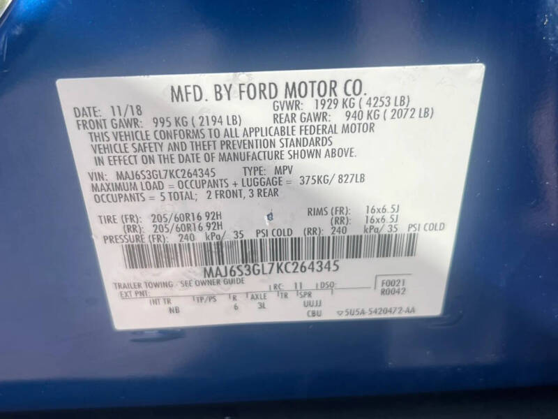 2019 Ford EcoSport SE