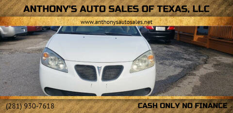 2009 Pontiac G6 for sale at Anthony's Auto Sales of Texas, LLC in La Porte TX