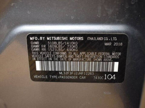 2018 Mitsubishi Mirage G4