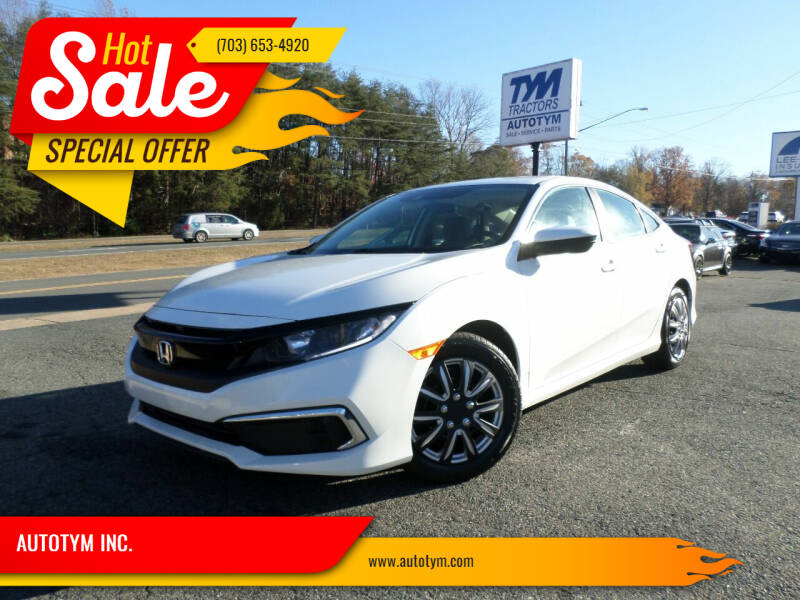 2020 Honda Civic for sale at AUTOTYM INC. in Fredericksburg VA