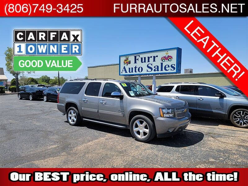 2012 Chevrolet Suburban for sale at FURR AUTO SALES in Lubbock TX