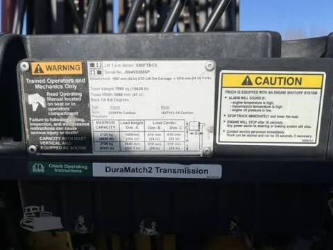 2016 HYSTER S80FTBCS