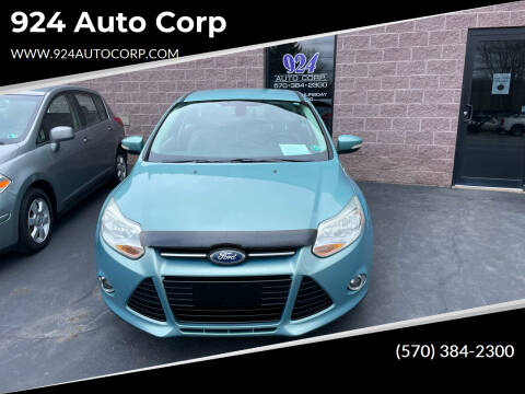 2012 Ford Focus for sale at 924 Auto Corp in Sheppton PA