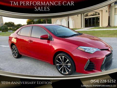 2017 Toyota Corolla for sale at TM PERFORMANCE CAR SALES in Deerfield Beach FL