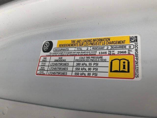 2022 Chevrolet Express 2500