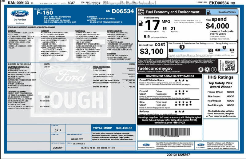 2014 Ford F-150 Lariat