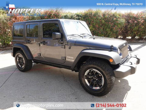 2018 Jeep Wrangler JK Unlimited for sale at HOPPER MOTORPLEX in Plano TX