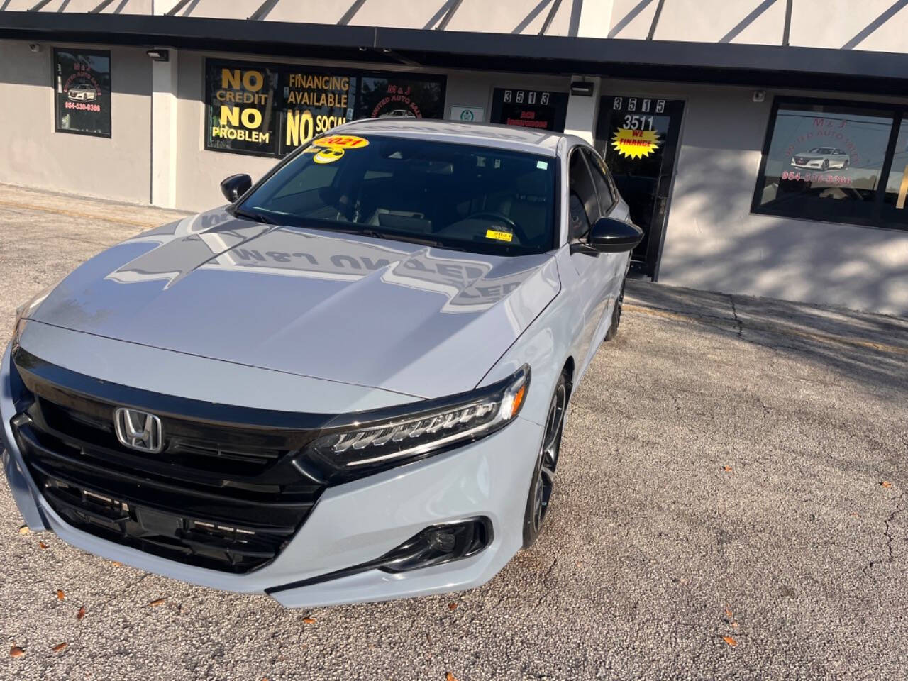 2021 Honda Accord for sale at M & J UNITED AUTO SALES in LAUDERDALE LAKES, FL