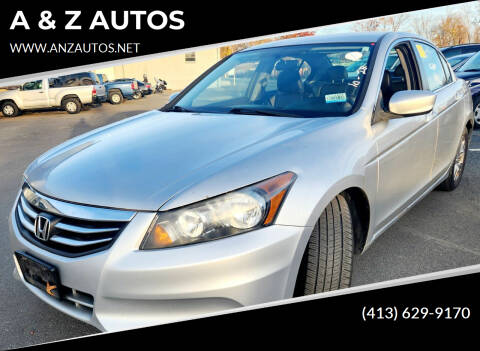 2012 Honda Accord for sale at A & Z AUTOS in Westfield MA