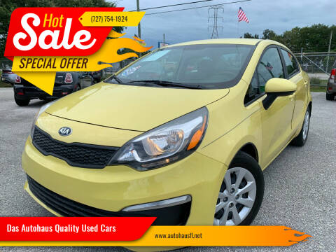 2016 Kia Rio for sale at Das Autohaus Quality Used Cars in Clearwater FL