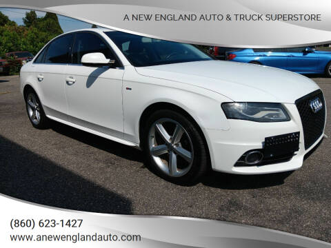 2012 Audi A4 for sale at A NEW ENGLAND AUTO & TRUCK SUPERSTORE in East Windsor CT