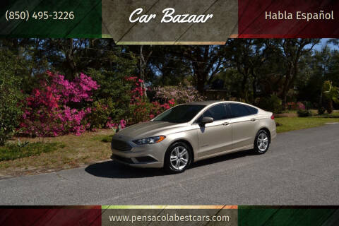 2018 Ford Fusion Hybrid for sale at Car Bazaar in Pensacola FL