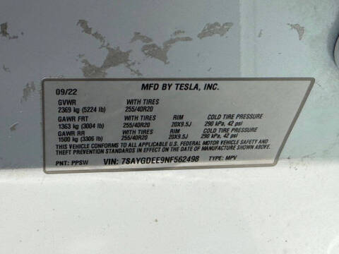 2022 Tesla Model Y Long Range