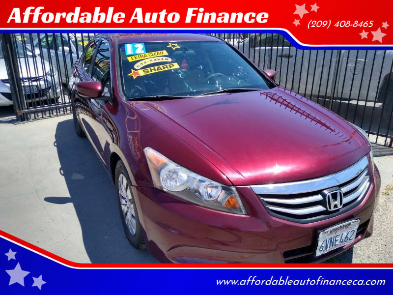 2012 Honda Accord for sale at Affordable Auto Finance in Modesto CA