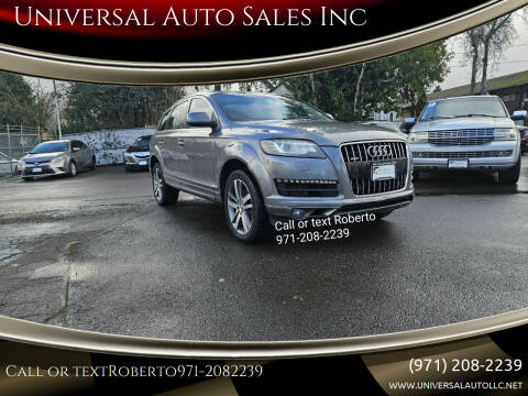 2013 Audi Q7 for sale at Universal Auto Sales in Salem OR