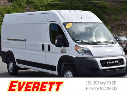 2021 RAM ProMaster for sale at Everett Chevrolet Buick GMC in Hickory NC