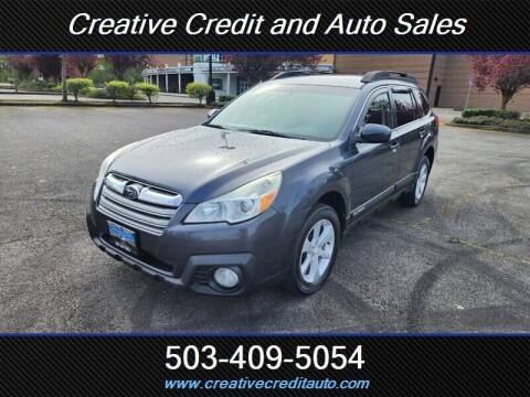2013 Subaru Outback for sale at Creative Credit & Auto Sales in Salem OR