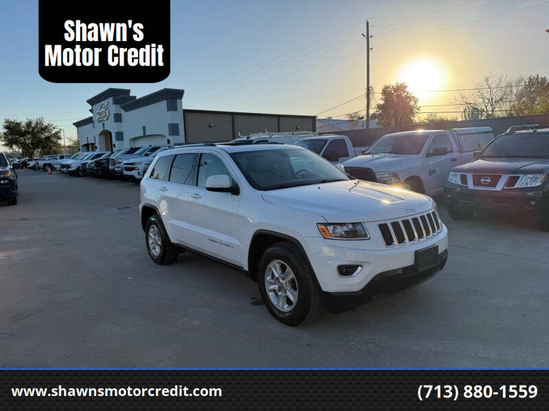 2016 Jeep Grand Cherokee for sale at Shawn's Motor Credit in Houston TX