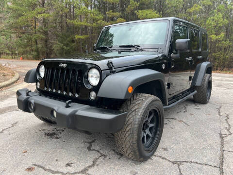 2017 Jeep Wrangler Unlimited for sale at Aria Auto Inc. in Raleigh NC