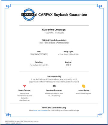 2025 Ford Bronco Sport Big Bend