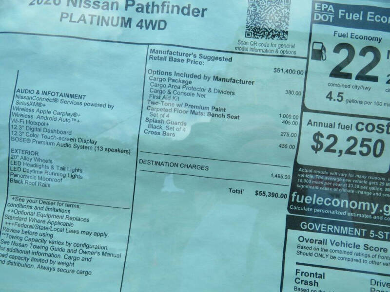 2026 Nissan Pathfinder Platinum