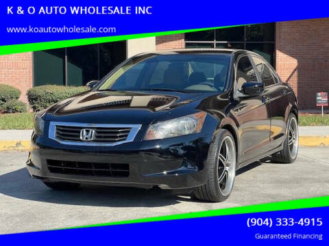 2010 Honda Accord for sale at K & O AUTO WHOLESALE INC in Jacksonville FL