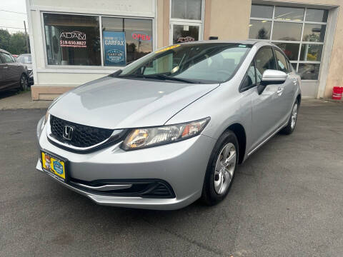 2015 Honda Civic for sale at ADAM AUTO AGENCY in Rensselaer NY