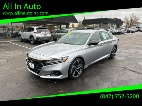 2021 Honda Accord for sale at All In Auto in Palatine IL