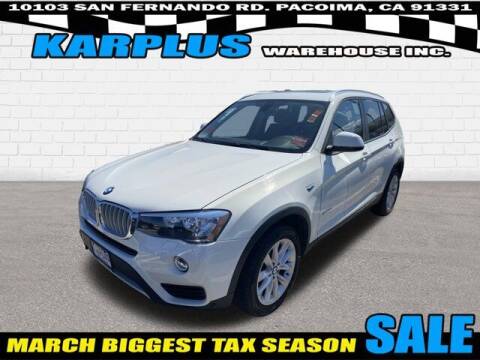2017 BMW X3 for sale at Karplus Warehouse in Pacoima CA