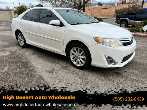 2014 Toyota Camry for sale at High Desert Auto Wholesale in Albuquerque NM