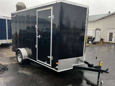 2022 Wells Cargo 7x12 V-Nose Single Axle 3.5K for sale at Forkey Auto & Trailer Sales in La Fargeville NY