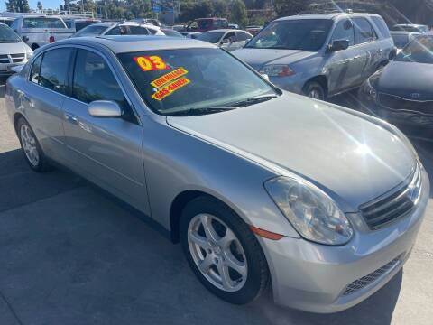 2003 Infiniti G35 for sale at 1 NATION AUTO GROUP in Vista CA