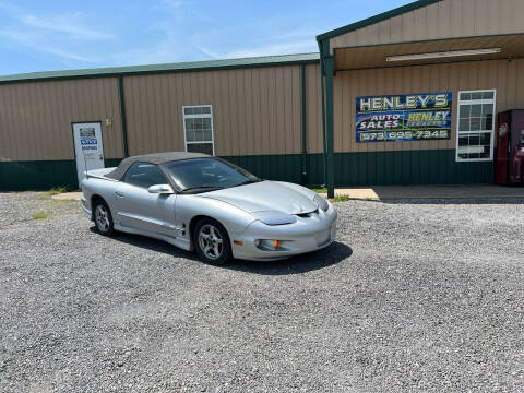 2002 Pontiac Firebird for sale at Steves Auto Sales in Steele MO