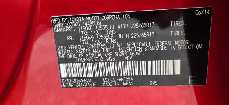 2014 Toyota RAV4 LE