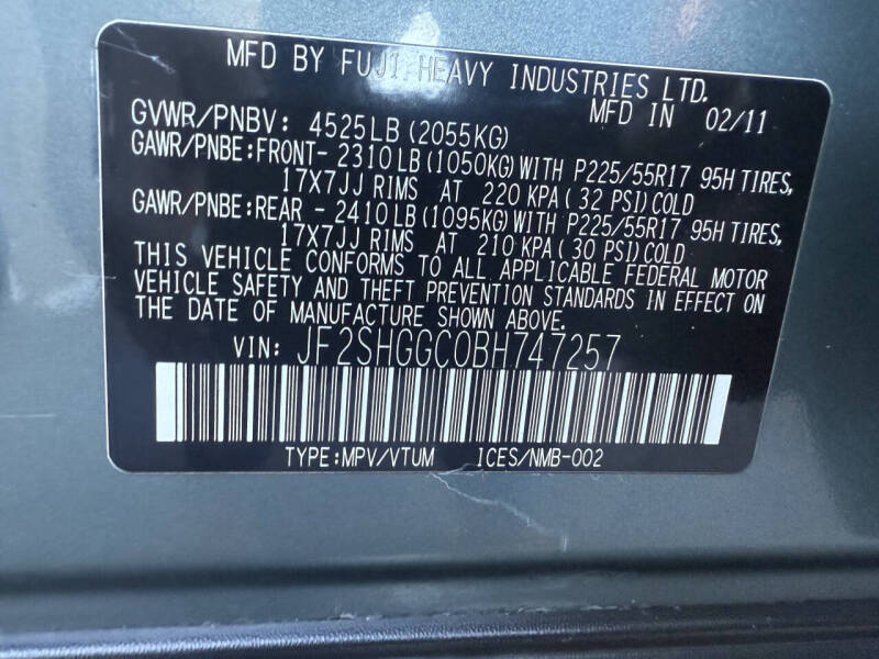 2011 Subaru Forester 2.5XT Touring