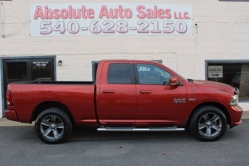 2013 RAM 1500 for sale at Absolute Auto Sales in Fredericksburg VA