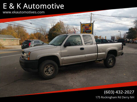 2004 Chevrolet Silverado 2500HD for sale at E & K Automotive in Derry NH