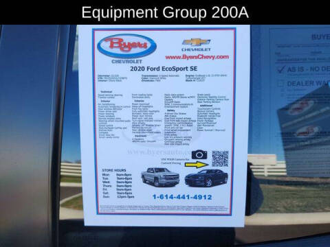 2020 Ford EcoSport SE