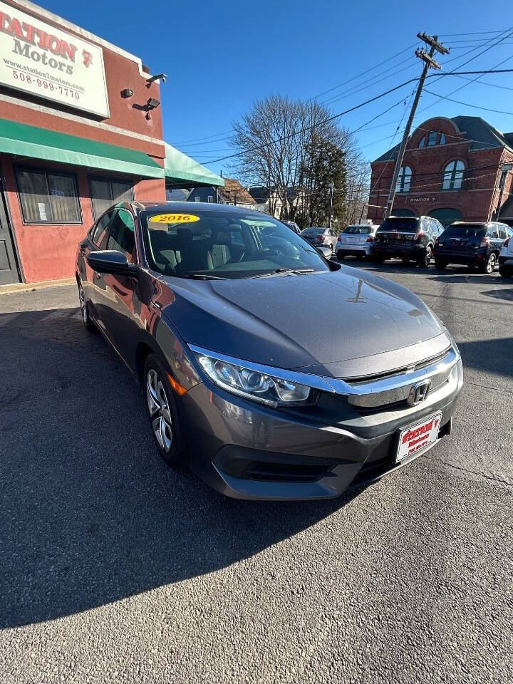 2016 Honda Civic for sale at STATION 7 MOTORS in New Bedford, MA