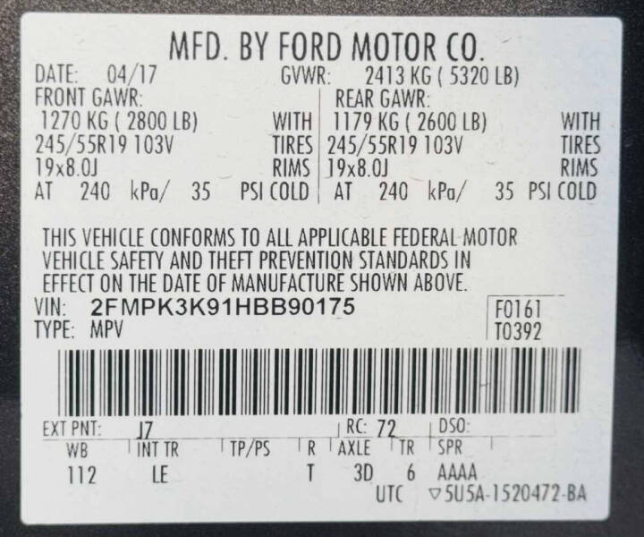 2017 Ford Edge Titanium