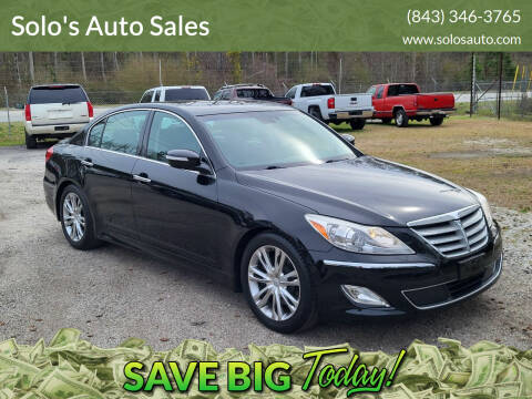 2013 Hyundai Genesis for sale at Solo's Auto Sales in Timmonsville SC