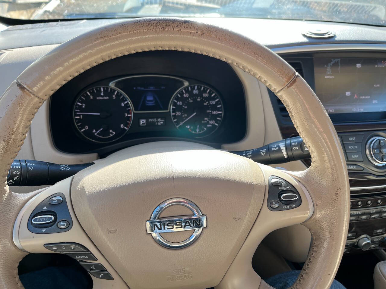 Blue 2014 Nissan Pathfinder Platinum 4x4 Platinum 4dr SUV 10