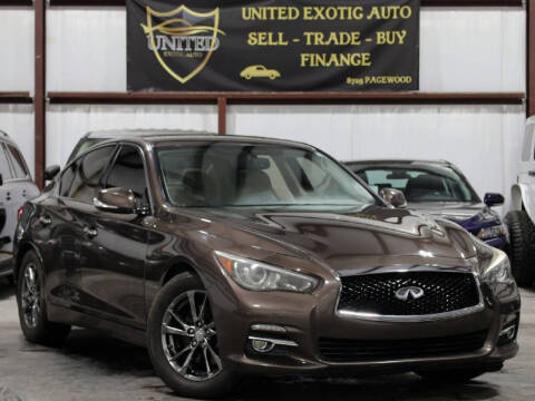 2015 Infiniti Q50 for sale at United Exotic Auto in Houston TX