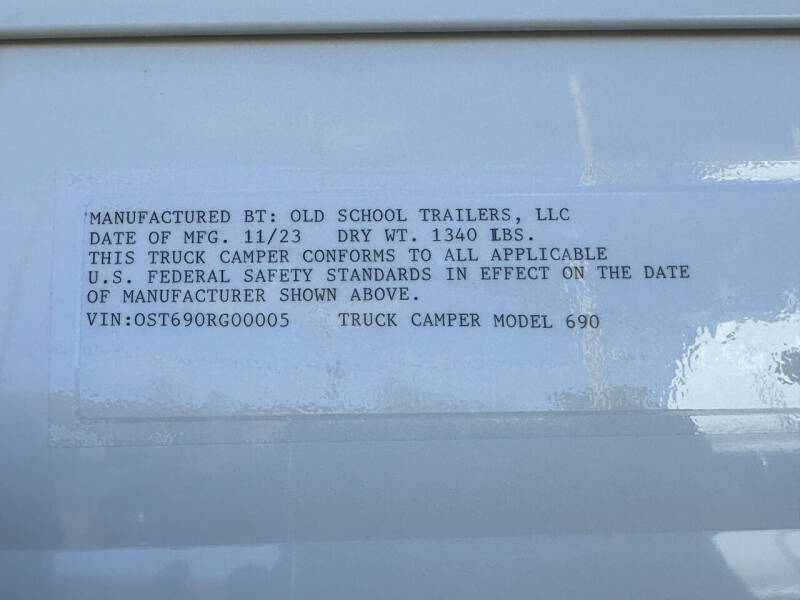 2026 Old School Trailers Truck Camper 690
