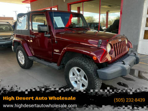 2007 Jeep Wrangler for sale at High Desert Auto Wholesale in Albuquerque NM